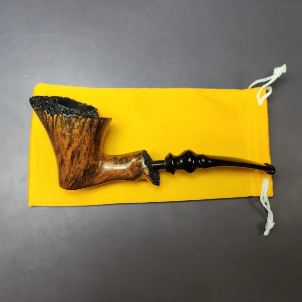 Ben Wade (Preben Holm) Golden Walnut Smooth Freehand Estate Briar Pipe, Unsmoked - Image 2