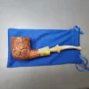 Savinelli Estella Non Pareil 9121 Rusticated Pot Estate Briar Pipe, Italian Estates - Image 2