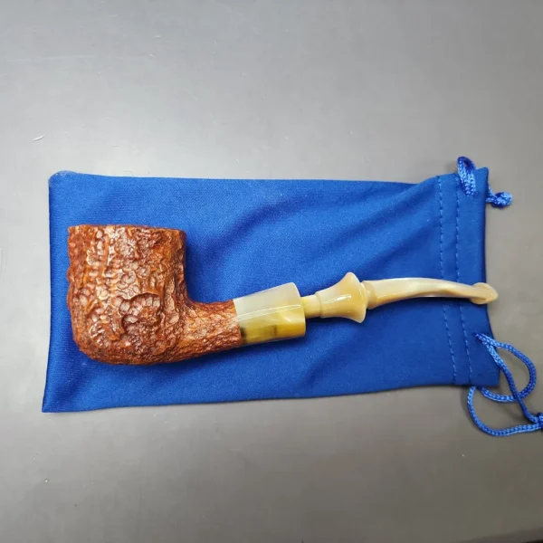 Savinelli Estella Non Pareil 9121 Rusticated Pot Estate Briar Pipe, Italian Estates - Image 2
