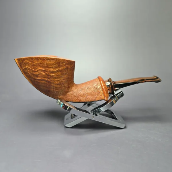 Brandon Brooks Partially Sandblasted Dublin Handmade Briar Pipe, New - Image 2