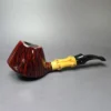 Smio Satou Smooth Volcano w/ Bamboo Estate Briar Pipe, Unsmoked - Image 2