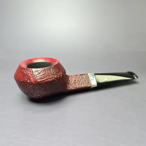Dunhill 2017 Ruby Bark 3117 Sandblasted Squat Bulldog Estate Briar Pipe, English Estates - Image 2
