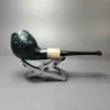 Mina Pipes Sandblasted Belge/ Horn Estate Briar Pipe, Unsmoked - Image 2