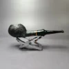 Buckeye Sandblasted Squat Tomato Estate Briar Pipe, American Estates - Image 2