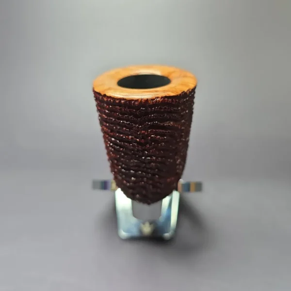 Walt Cannoy 10th Anniversary Cardinal House Munn E25 Handmade Briar Pipe, New - Image 3