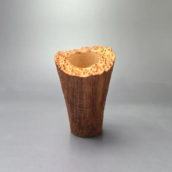 Larrysson (Paul Hubartt) XL Sandblasted Bamboo Poker Estate Briar Pipe, Unsmoked - Image 3