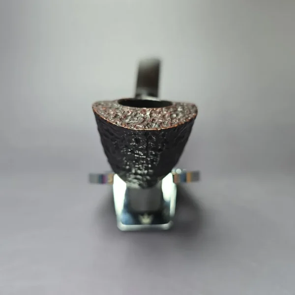 Lasse Skovgaard Sandblasted Dublin w/ Silver Estate Briar Pipe, Unsmoked - Image 3