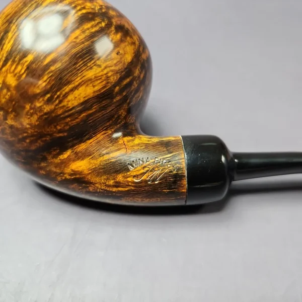 Mina Pipes Smooth Acorn Estate Briar Pipe, Unsmoked - Image 3