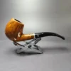Stanwell Amber Light Smooth 83 Bent Billiard Estate Briar Pipe, Danish Estates - Image 3