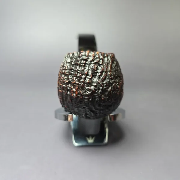 Ashton 1986 Pebble Grain XXX Bent Apple Estate Briar Pipe, English Estates - Image 3