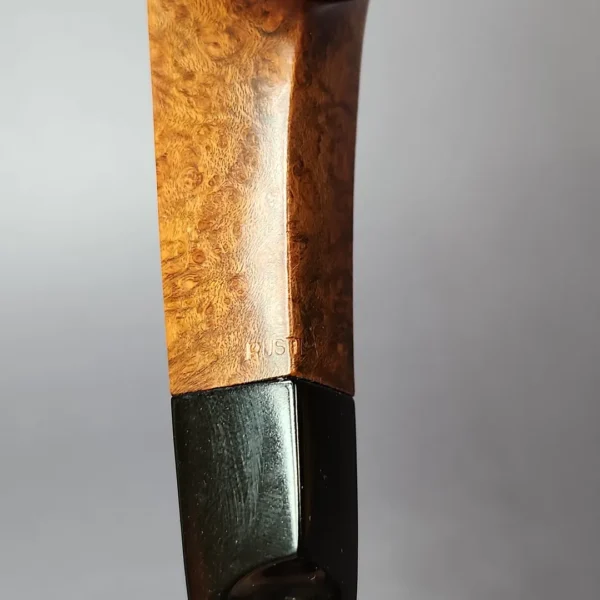 WO Larsen Rustica Part Rusticated Bulldog Estate Briar Pipe, Danish Estates - Image 3
