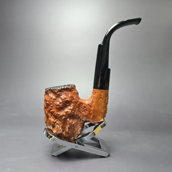 Caminetto Business 176 KS Rusticated Egg Estate Briar Pipe, Italian Estates - Image 3