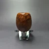 Steve Morrisette Smooth Egg w/ Bamboo & Amberoid Estate Briar Pipe, Unsmoked - Image 3