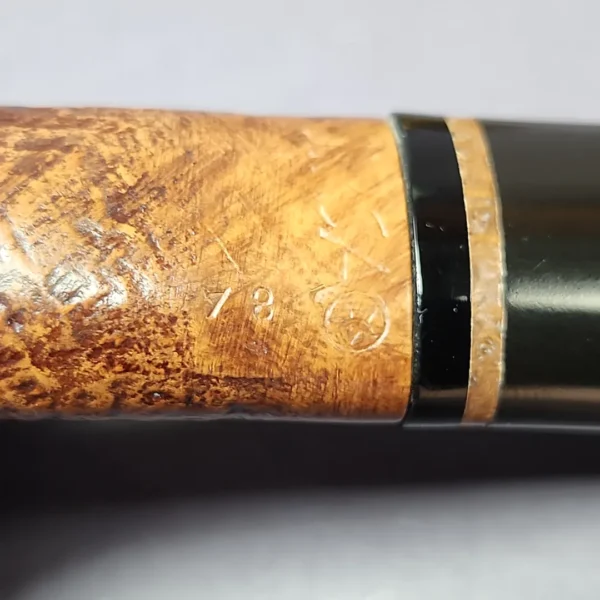 Jirsa 78 Sandblasted Squat Rhodesian Estate Briar Pipe, Czech Estates - Image 3