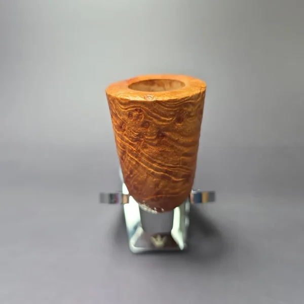 PapaBearPipes Sandblasted All-Briar Dublin Handmade Briar Pipe, New - Image 3