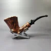 Chacom Fleur Smooth Contrast Freehand Estate Briar Pipe, Unsmoked, 9mm - Image 3