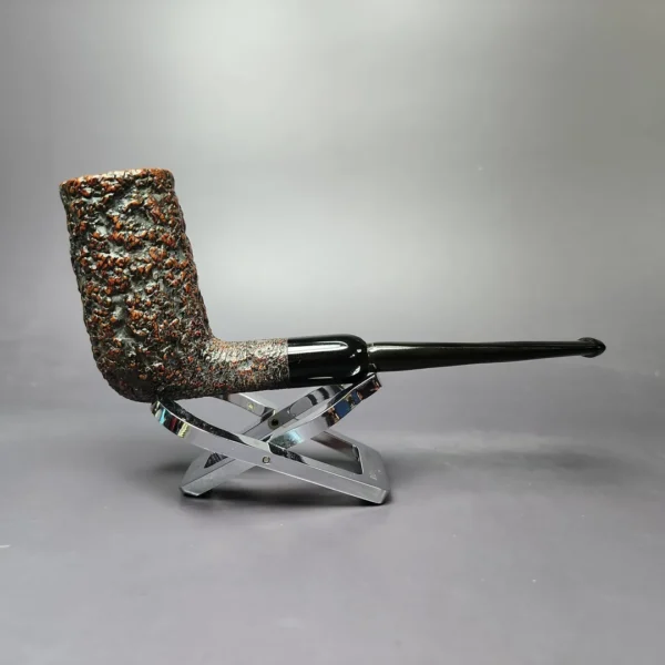 Castello Sea Rock Briar 74 F Rusticated Stack Estate Briar Pipe, Italian Estates - Image 3