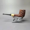 MBSD Briars by Piero Vitale Sandblasted Billiard w/ Olivewood Briar Pipe, New - Image 3