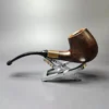 MBSD Briars by Piero Vitale Smooth Brandy w/ Zebrawood Briar Pipe, New - Image 3