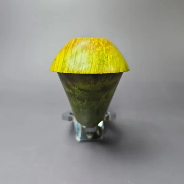 Mutcat XL Smooth Green w/ Ebonite Calabash Handmade Pipe, New - Image 3