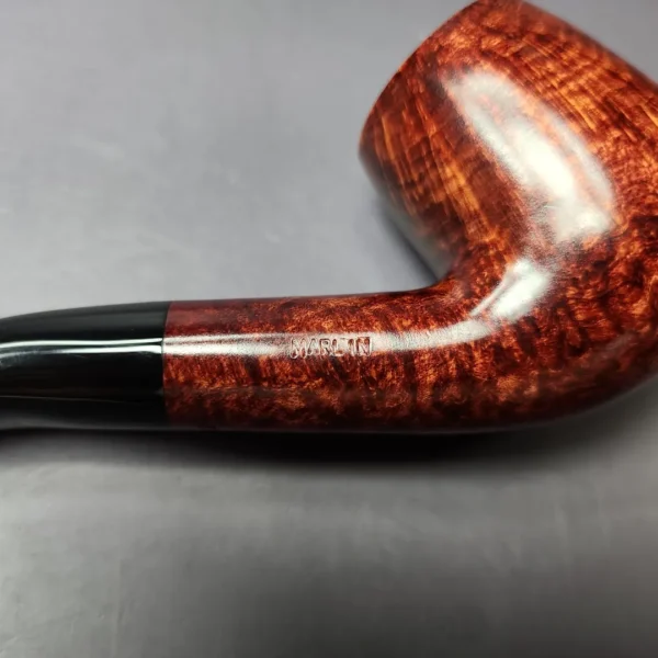 Rattray's Marlin 2 Smooth Bent Billiard Estate Briar Pipe, Unsmoked, 9mm - Image 3