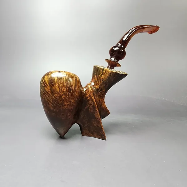 Sven Lar (Michael Kabik) Skulptur A Freehand Sitter Estate Briar Pipe, American Estates - Image 3