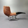 Savinelli Linea Piu 5 Rusticated Brandy Estate Briar Pipe, Italian Estates, 6mm - Image 3