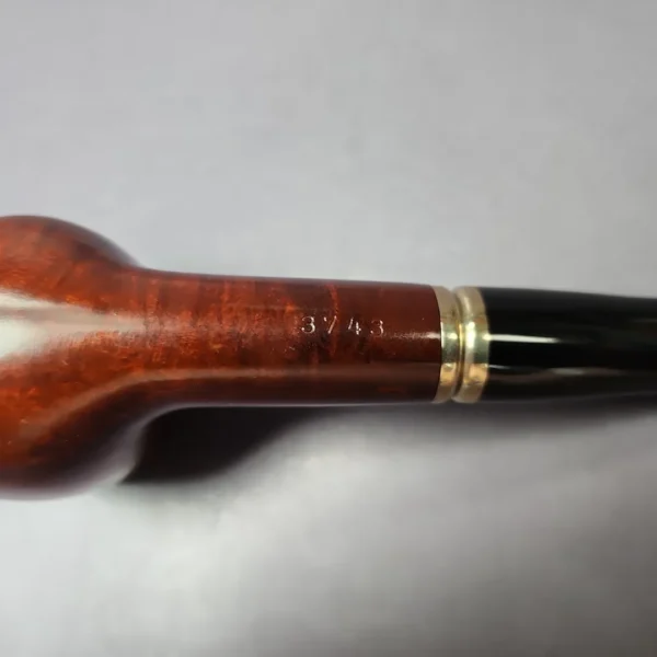 Vauen 3743 Smooth Hawkbill w/ Brass Estate Briar Pipe, Unsmoked, 9mm - Image 3