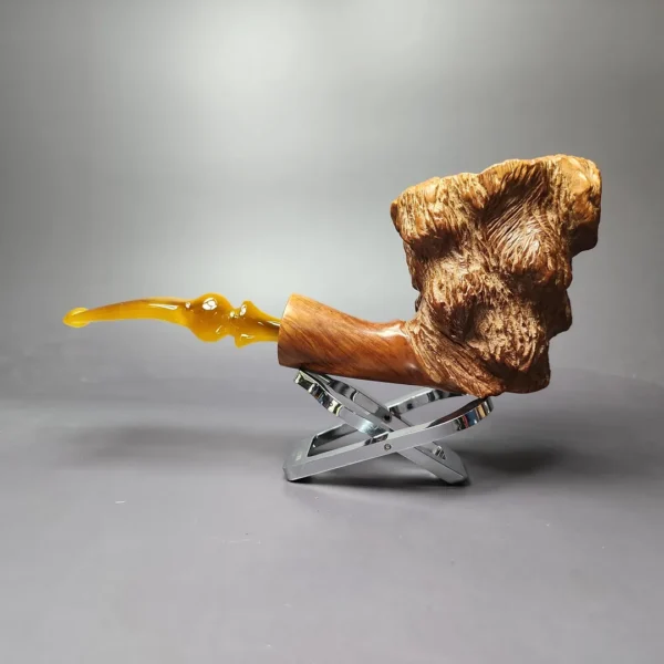 Randy Wiley XL Rusticated Freehand Estate Briar Pipe, American Estates - Image 3