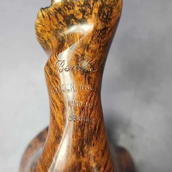Ben Wade (Preben Holm) Golden Walnut Smooth Freehand Estate Briar Pipe, Unsmoked - Image 3