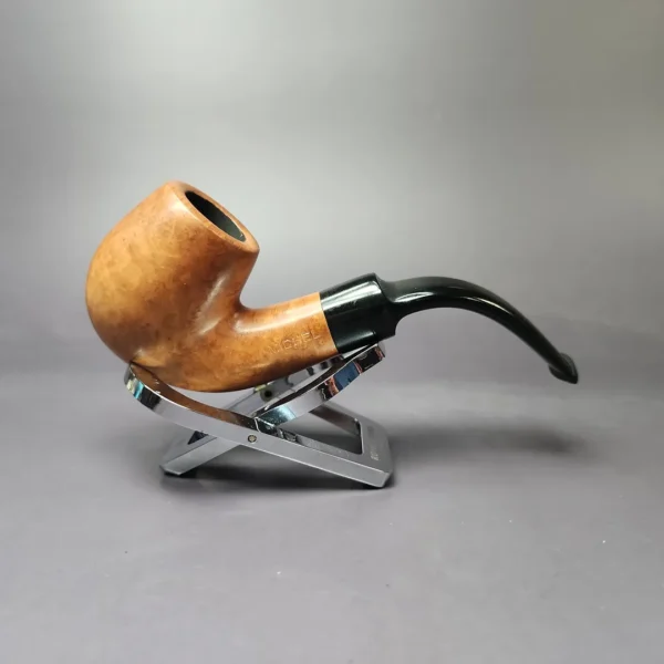 Michel Smooth Bent Billiard Estate Briar Pipe, Unsmoked - Image 3