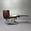 Savinelli Nonpareil 9111 Sandblasted Billiard Estate Briar Pipe, Italian Estates - Image 3
