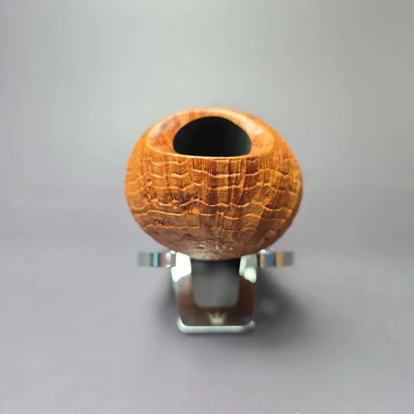 Christian Ruetz Sandblasted "Double Bark" Cobra Handmade Briar Pipe, New - Image 3