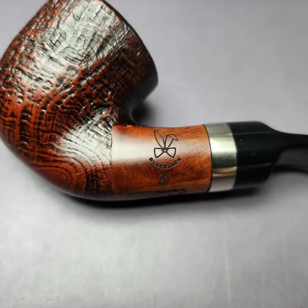 Morgan BlackJack 20 Sandblasted Dublin Briar Pipe, New - Image 3