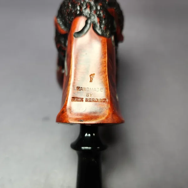 Nording Partially Rusticated Freehand Estate Briar Pipe, Unsmoked - Image 3