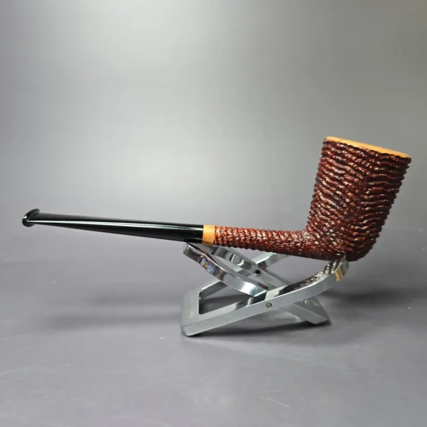 Walt Cannoy 10th Anniversary Cardinal House Munn E25 Handmade Briar Pipe, New - Image 4