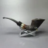Lasse Skovgaard Sandblasted Dublin w/ Silver Estate Briar Pipe, Unsmoked - Image 4