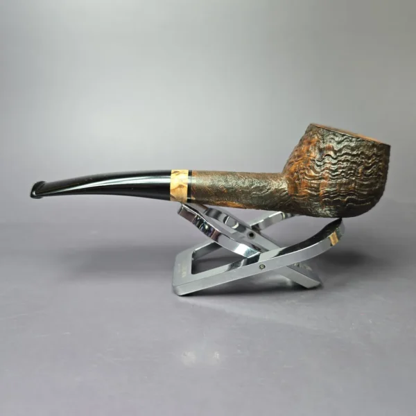 Dirk Claessen Sandblasted Prince Estate Briar Pipe, Unsmoked - Image 4