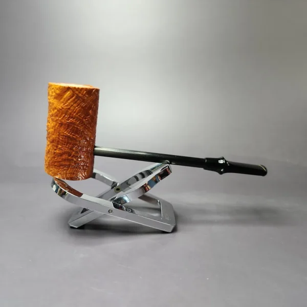 Eltang Basic Sandblasted Poker Estate Briar Pipe, Unsmoked - Image 4