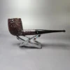 Pioneer 115 Meerschaum Lined Sandblasted Billiard Estate Briar Pipe, American Estates - Image 4