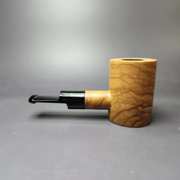 Mario Grandi Smooth Olive Wood Poker Estate Briar Pipe, Italian Estates - Image 4