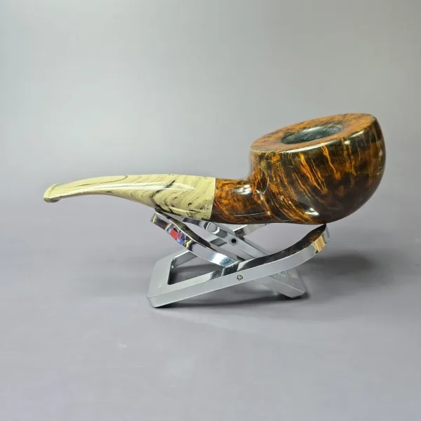 Martin Romijn Smooth Contrast Pot Handmade Briar Pipe, New - Image 4
