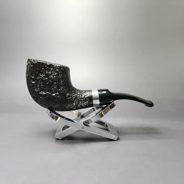 Morgan BlackJack 31 Sandblasted Panel Horn Briar Pipe, New - Image 4