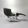 Morgan BlackJack 31 Sandblasted Panel Horn Briar Pipe, New - Image 4