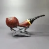 HS Studio Sandblasted Wasp w/ Boxwood Estate Briar Pipe, Unsmoked - Image 4