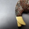 HS Studio Sandblasted Blowfish w/ Boxwood Estate Briar Pipe, Unsmoked - Image 4