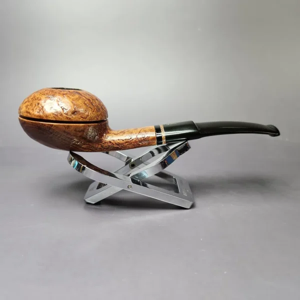 Jirsa 78 Sandblasted Squat Rhodesian Estate Briar Pipe, Czech Estates - Image 4