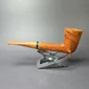 PapaBearPipes Sandblasted All-Briar Dublin Handmade Briar Pipe, New - Image 4