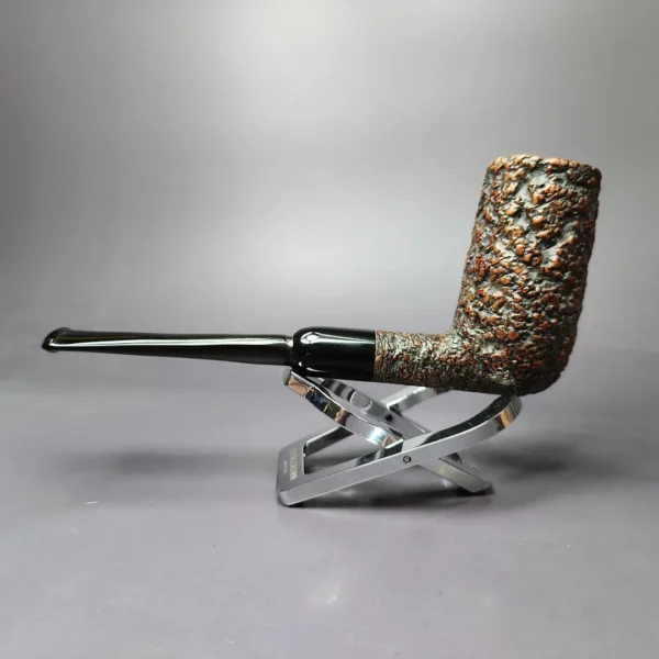 Castello Sea Rock Briar 74 F Rusticated Stack Estate Briar Pipe, Italian Estates - Image 4