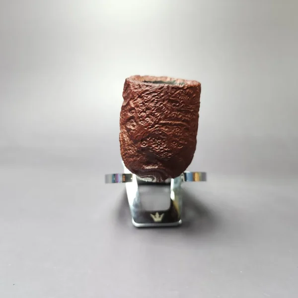 MBSD Briars by Piero Vitale Sandblasted Billiard w/ Olivewood Briar Pipe, New - Image 4